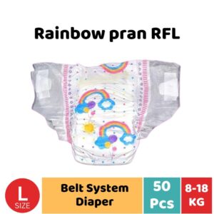 RFL Rainbow Belt System Loose Diaper 50 pcs pack (Size: L)