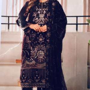 Pakistani Embroidered Chiffon Three Piece for Women